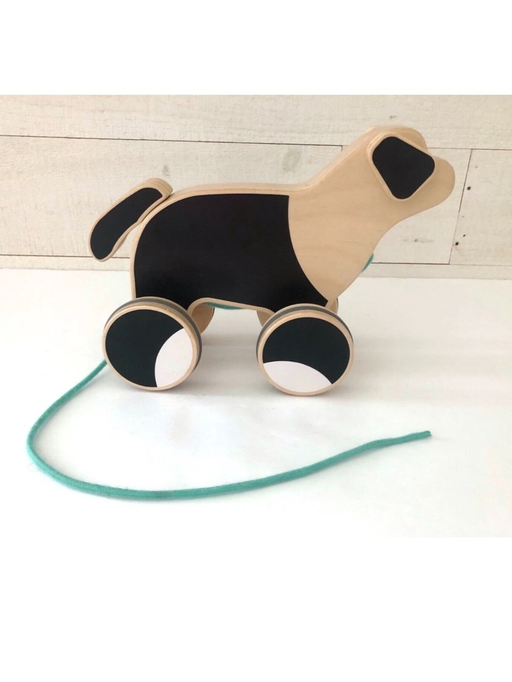 LOVEVERY Pull Pup Wooden Push & Pull Dog Toy Made With Sustainable Wood
